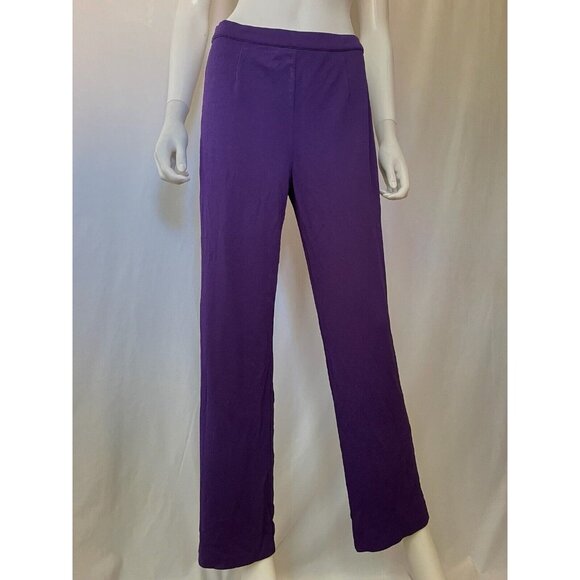 Missoni For Saks Fifth Avenue Women's Pants Dress Purple MADE IN ITALY 44